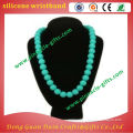 silicone chew beads organic teething necklace wholesale for baby and mommy
